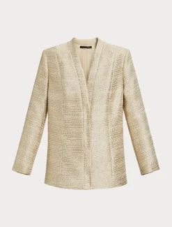 Garngefärbte Jacke mit Lamé