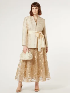 Garngefärbte Jacke mit Lamé