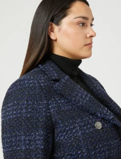 Garngefärbter Blazer mit Muster