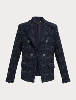 Garngefärbter Blazer mit Muster