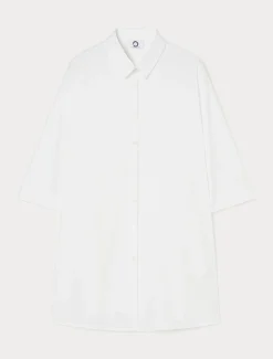 Hemdbluse aus Baumwollmix-Popeline