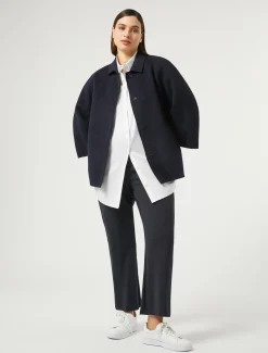 Hemdbluse aus Baumwollmix-Popeline