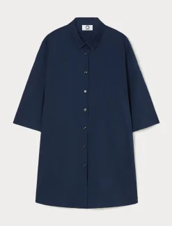 Hemdbluse aus Baumwollmix-Popeline