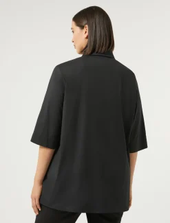 Hemdbluse aus Baumwollmix-Popeline