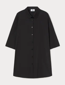 Hemdbluse aus Baumwollmix-Popeline