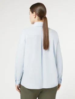 Hemdbluse aus Baumwollpopeline