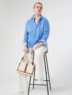 Hemdbluse aus Baumwollpopeline