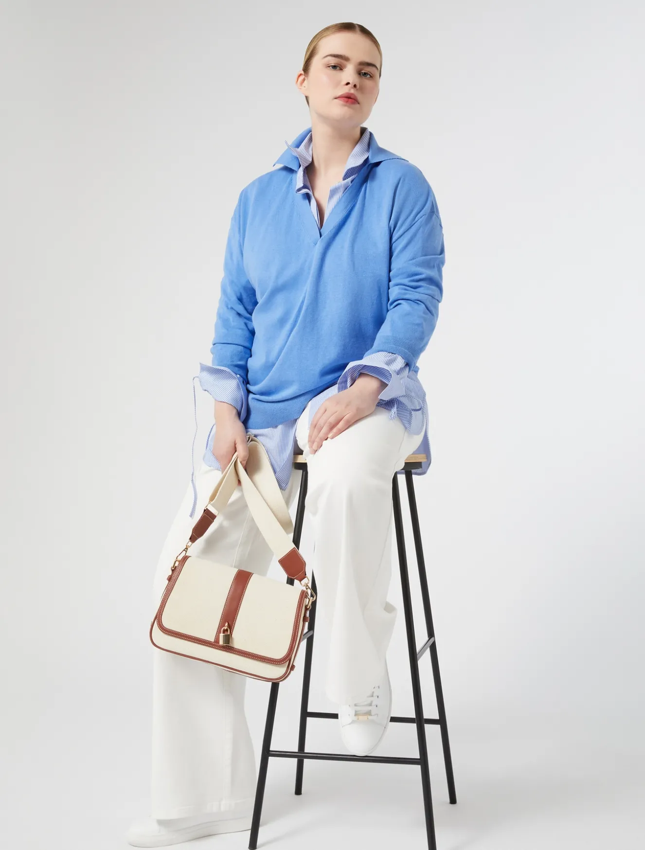 Hemdbluse aus Baumwollpopeline