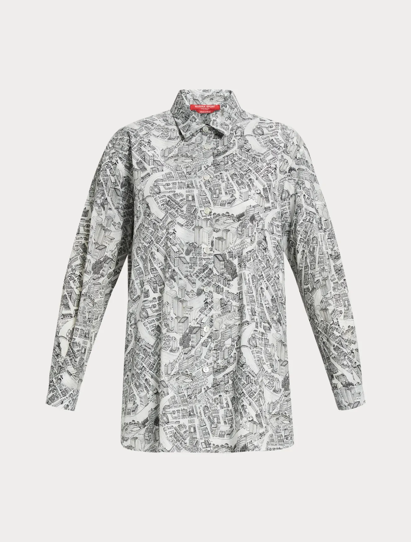 Hemdbluse aus Baumwollpopeline