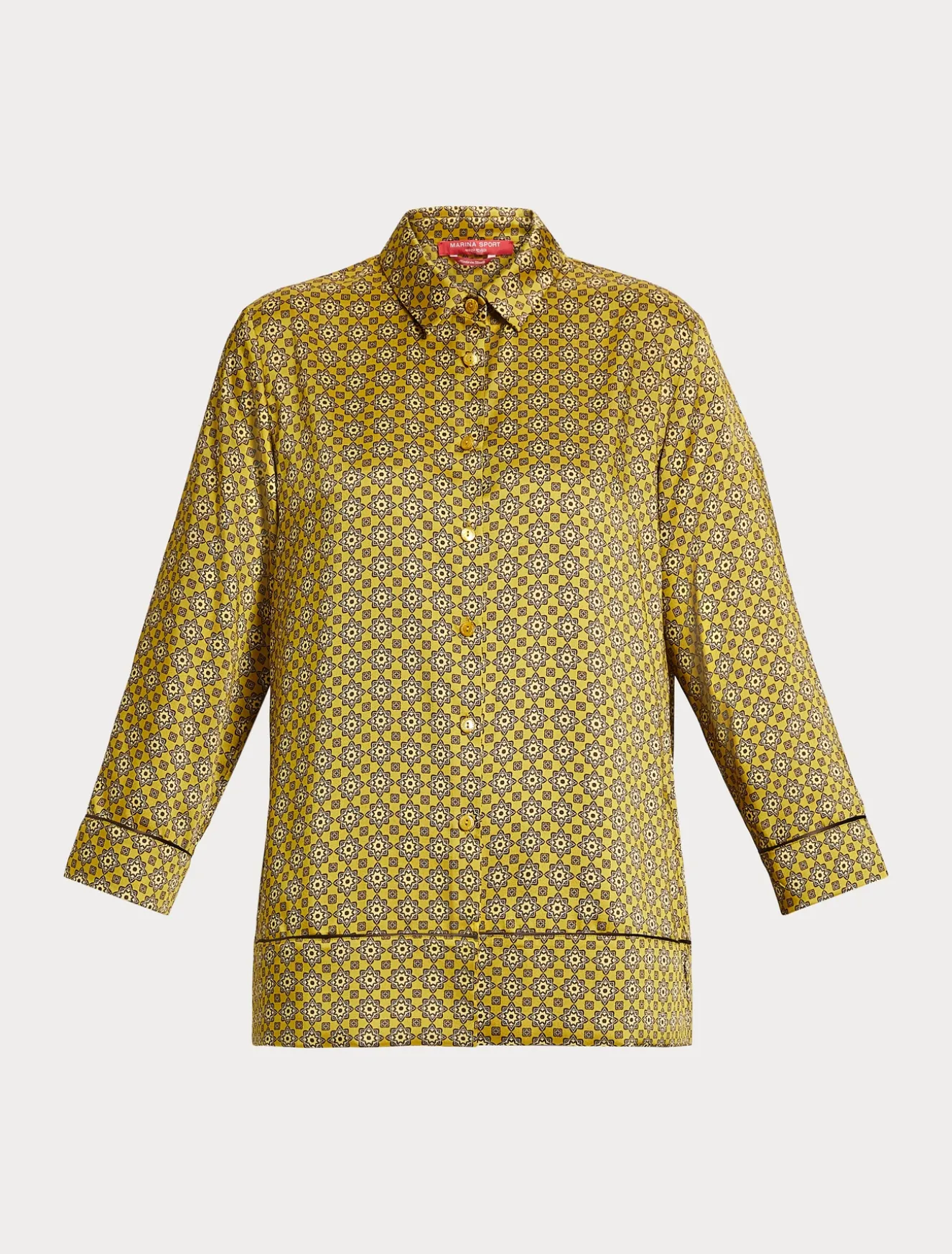 Hemdbluse aus bedrucktem Twill