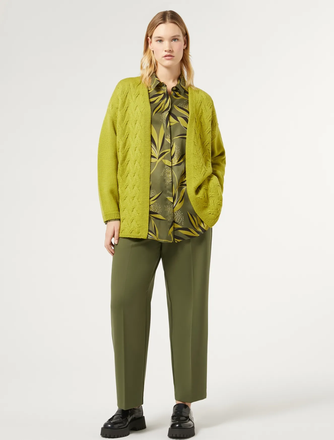 Hemdbluse aus bedrucktem Twill