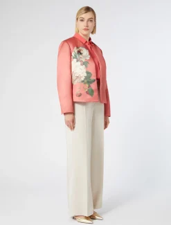 Hemdbluse aus Crêpe de Chine-Seidengemisch