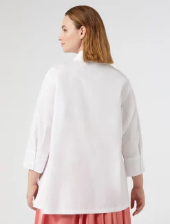 Hemdbluse aus Popeline