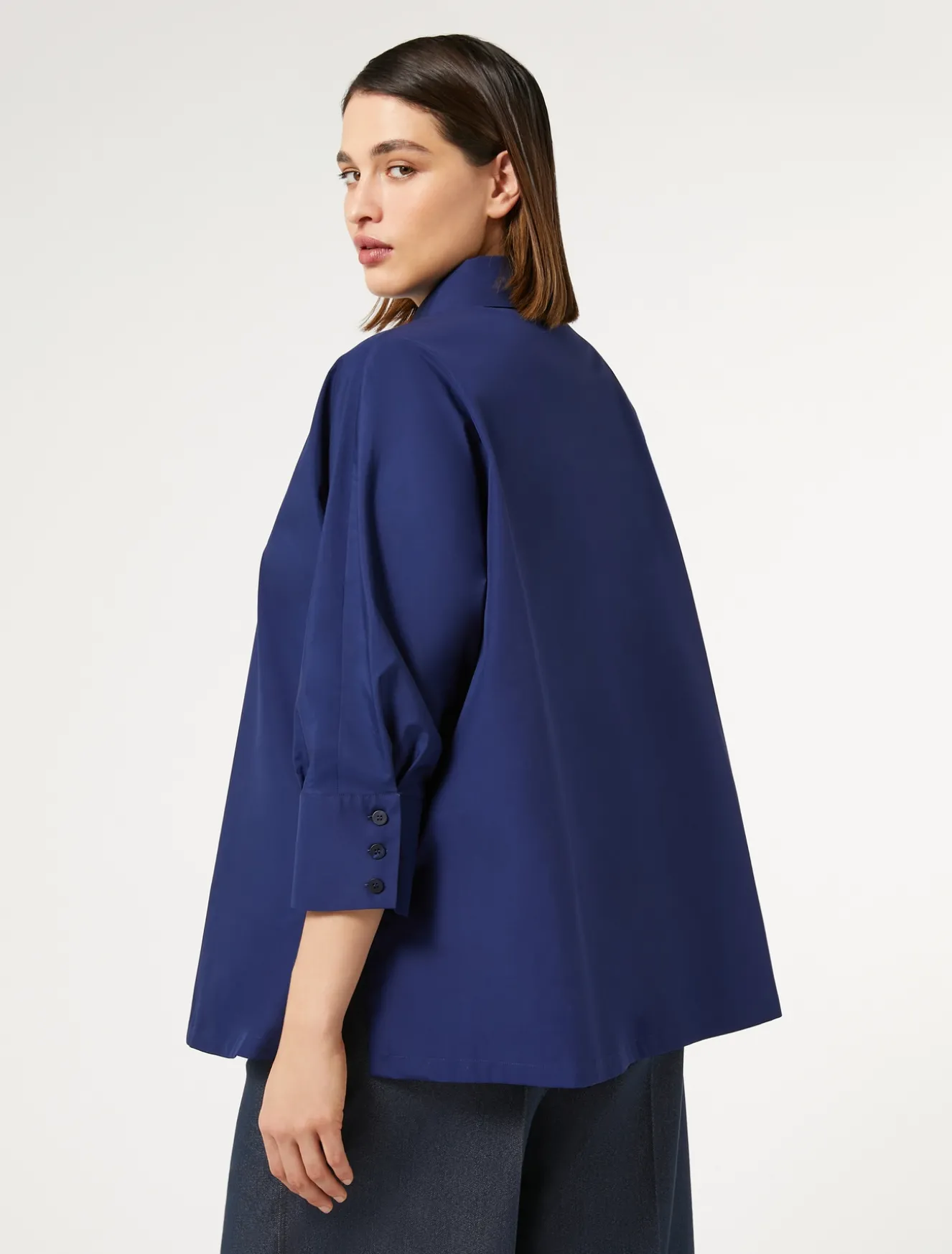 Hemdbluse aus Popeline