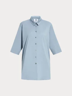 Hemdbluse aus Popeline