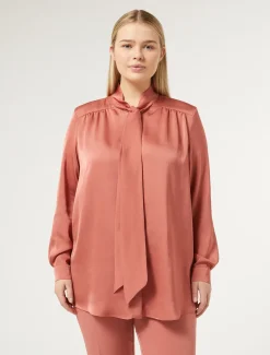 Hemdbluse aus Satin