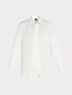 Hemdbluse aus Satin