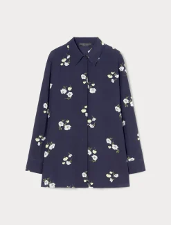 Hemdbluse aus Seiden-Crêpe-de-Chine