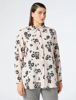 Hemdbluse aus Seiden-Crêpe-de-Chine