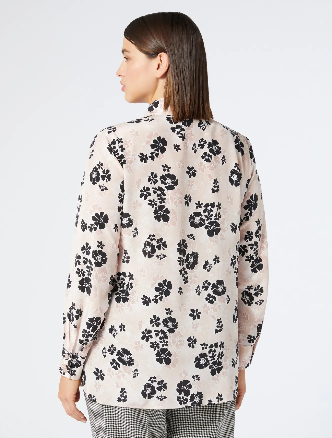 Hemdbluse aus Seiden-Crêpe-de-Chine