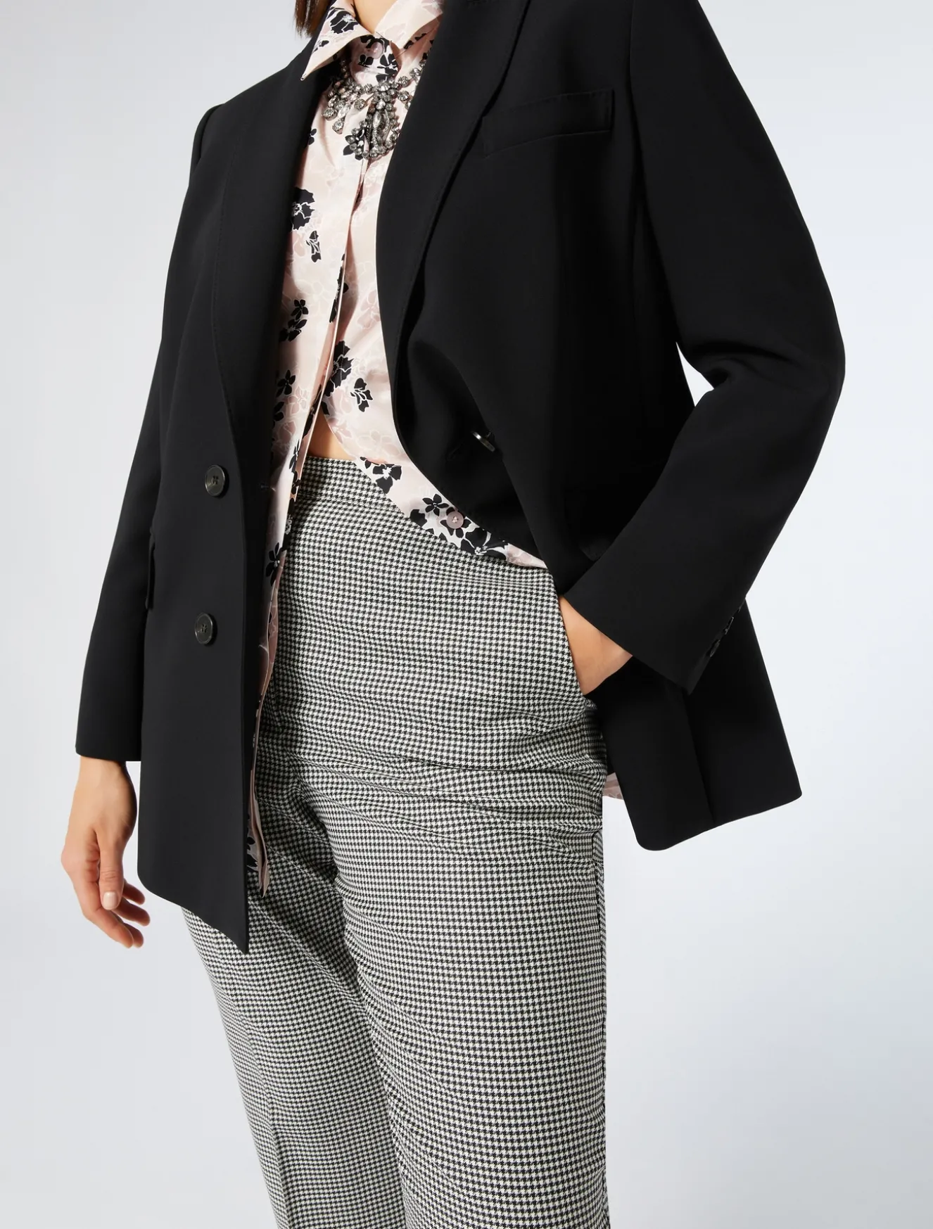 Hemdbluse aus Seiden-Crêpe-de-Chine