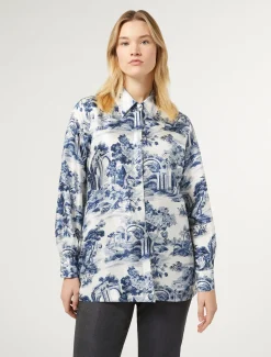 Hemdbluse aus Seidentwill