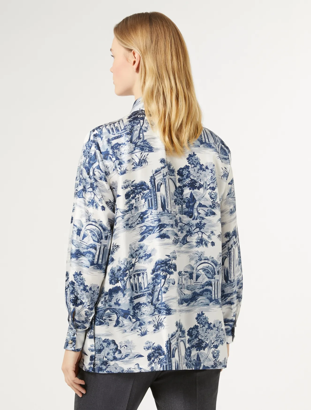 Hemdbluse aus Seidentwill