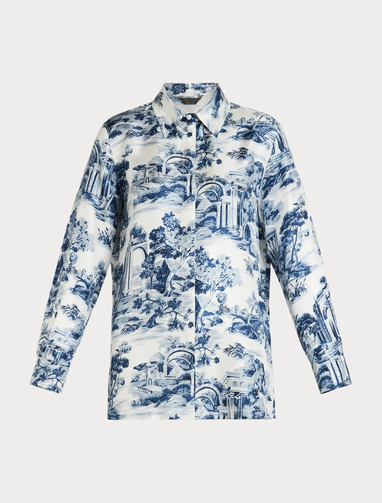 Hemdbluse aus Seidentwill