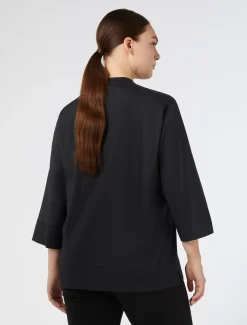 Hemdbluse aus Stretch-Popeline