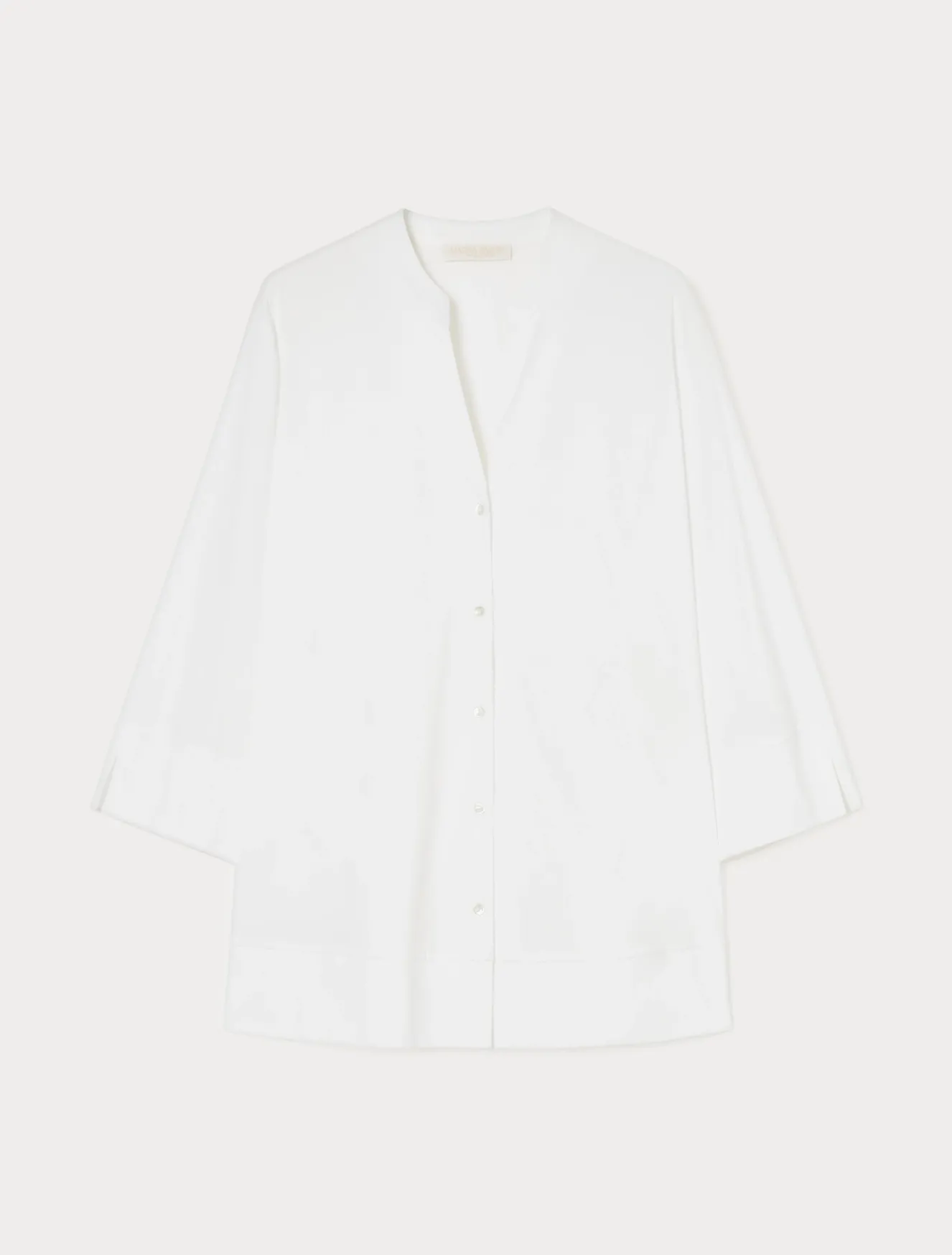 Hemdbluse aus Stretch-Popeline