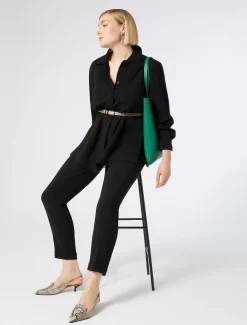 Hemdbluse aus Triacetat-Cady