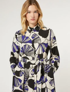 Hemdblusenkleid aus Cady