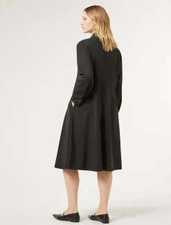 Hemdblusenkleid aus Gabardine