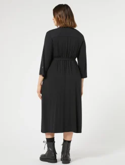 Hemdblusenkleid aus Jersey