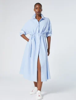 Hemdblusenkleid aus Oxford-Baumwolle