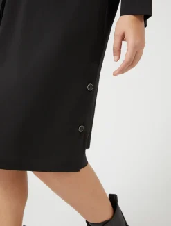 Hemdblusenkleid aus reinem Woll-Canvas