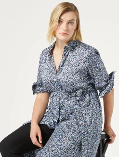 Hemdblusenkleid aus Twill