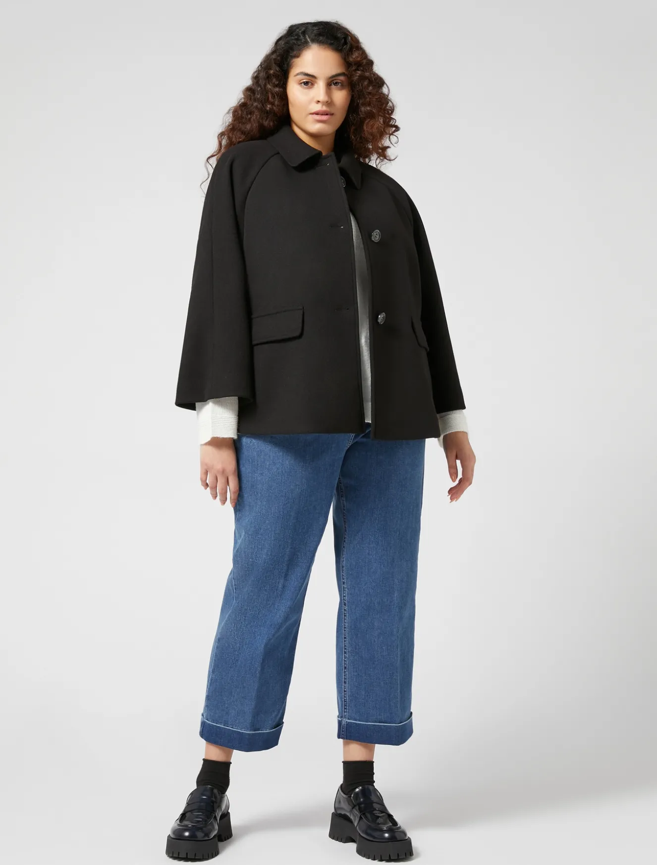 Hose aus Baumwolldenim mit Stretchanteil.