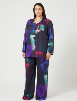 Hose aus bedrucktem Twill