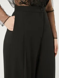 Hose aus Crêpe-Georgette