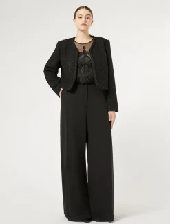 Hose aus Crêpe-Georgette