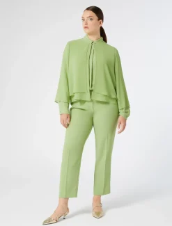 Hose aus Envers-Satin-Crêpe