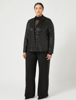 Hose aus Envers-Satin-Crêpe