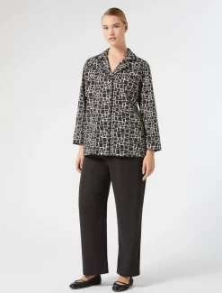 Hose aus Envers-Satin-Crêpe