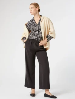 Hose aus Envers-Satin-Crêpe