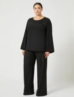 Hose aus garngefärbtem Gewebe und Viskose