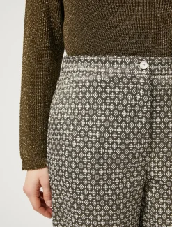 Hose aus Lurex-Jacquard