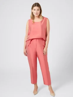 Hose aus reiner Shantung-Seide