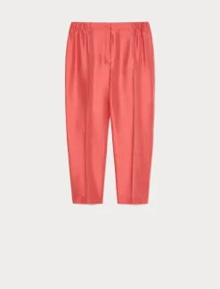 Hose aus reiner Shantung-Seide