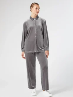 Hose aus Samt-Jersey